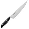 Coltello tescoma grandchef per affettare in acciaio inox 20cm argento/nero