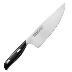 Coltello tescoma grandchef cuocco in acciaio inox 18cm argento/nero