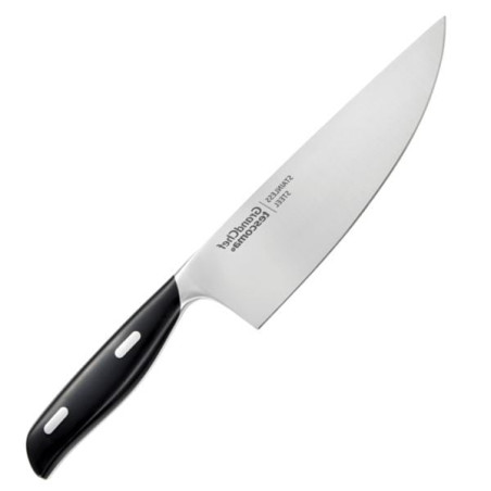 Coltello tescoma grandchef cuocco in acciaio inox 18cm argento/nero