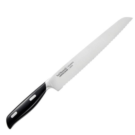 Coltello tescoma grandchef da pane in acciaio inox 21cm argento/nero