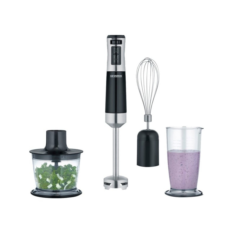 Mixer ad immersione severin sm 3772 600w nero/acciaio inossidabile