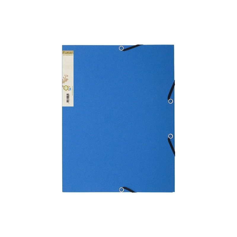 Cartellina in cartone con elastico exacompta 24x32cm blu [56982e]