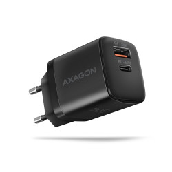 Alimentatore da rete axagon usb-a/usb-c 30w nero [acu-pq30]