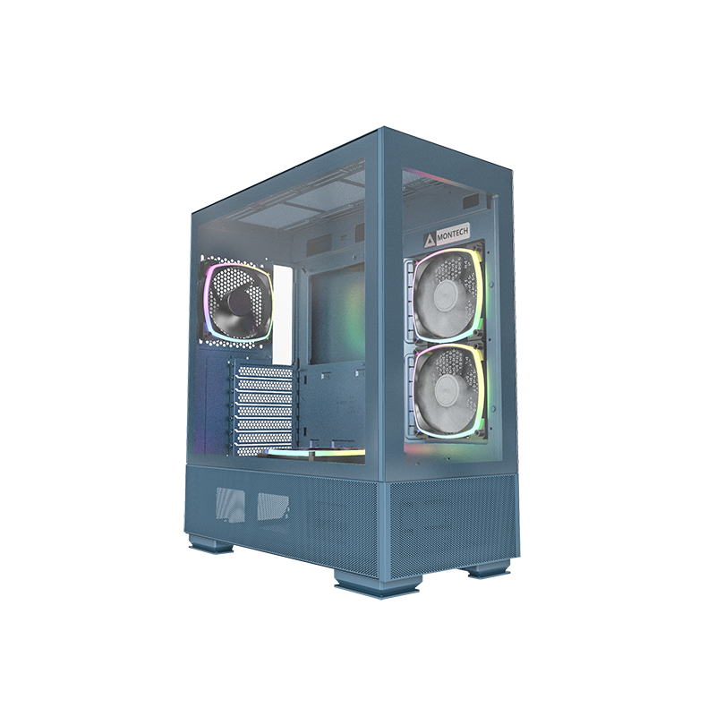 Case montech sky two, midi-tower supporto atx/micro-atx/mini-itx