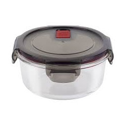 Contenitore zwilling gusto rotondo in vetro 600ml trasparente/nero