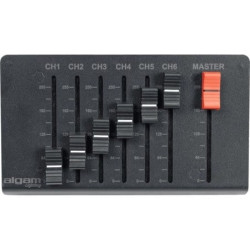 Mixer/controllo luci algam lighting 6 canali nero [dmx6-plus]