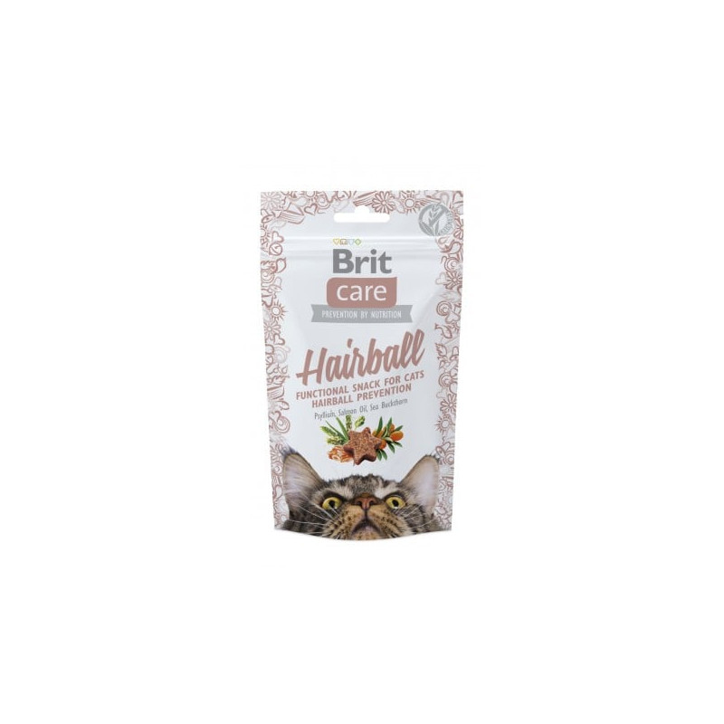 Mangime brit care cat snack hairball - snack semiumido per gatti