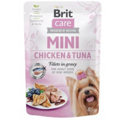 Cibo umido brit care mini pouch pollo tonno per cani 85g