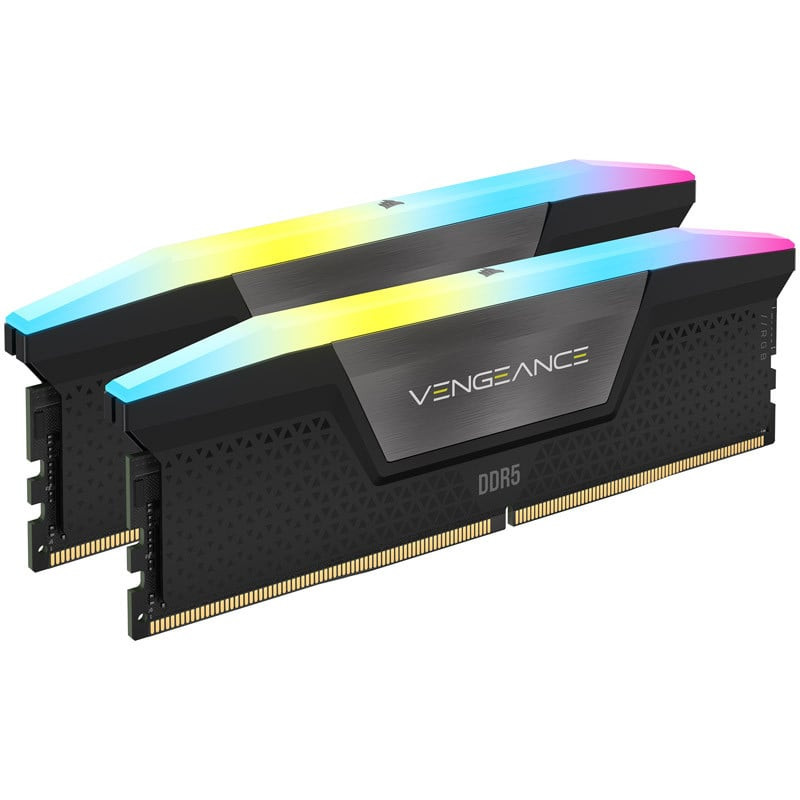 Ram dimm ddr5 32gb corsair vengeance rgb 2x16gb/6800mhz/cl40/2pz/nero