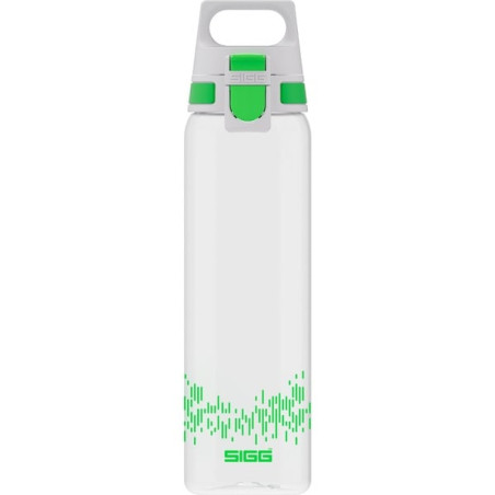 Borraccia sigg total clear one myplanet 0.75l trasparente/verde chiaro