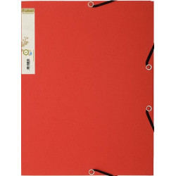 Cartellina in cartone con elastico exacompta 24x32cm rosso [56985e]