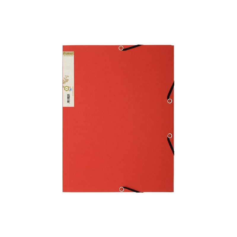 Cartellina in cartone con elastico exacompta 24x32cm rosso [56985e]