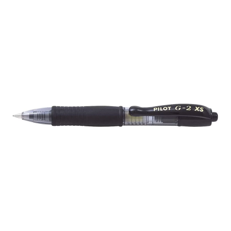 Penna sfera a scatto pilot g-2 xs 0.4 mm nero [001410]