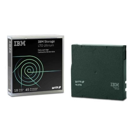 Cartuccia dati ibm lto9 ultrium 18tb/45tb rw verde [ibtu18000r]