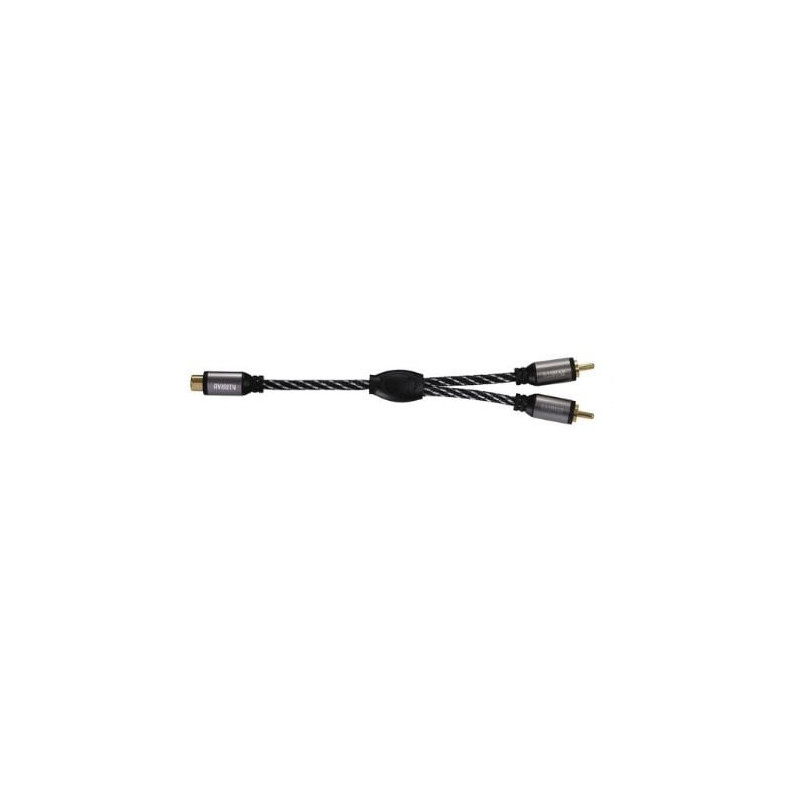 Cavo audio avinity per subwoofer con adattatore y-rcax2 5m nero/grigio