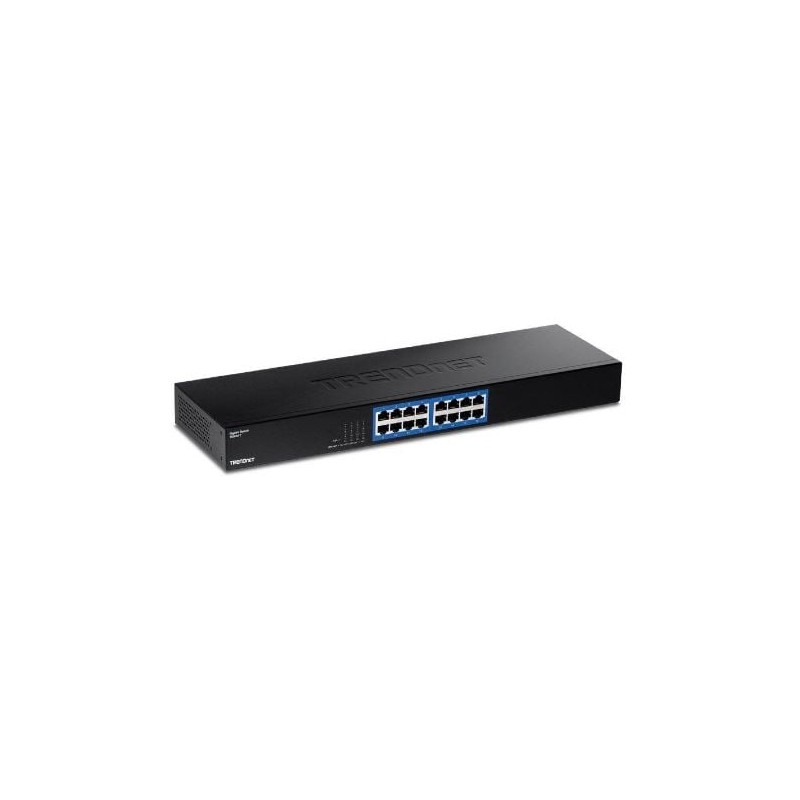 Switch trendnet 16xrj45 gigabit 19" 32gbit/s 240v nero [teg-s17]