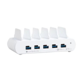 Base di ricarica per tablet a 5 porte usb-a e usb-c multiple