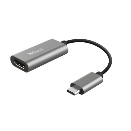 Adattatore usb trust dalyx usb-c masc a hdmi 30hz grigio [23774]