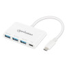 Adattatore multiporta manhattan multiporta usb-a usb-c con
