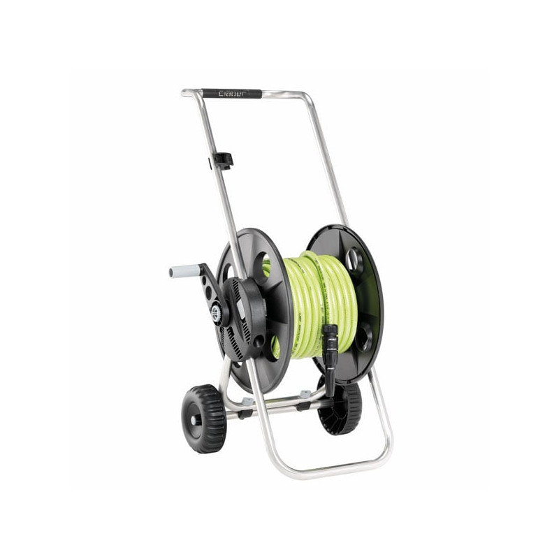 Carrello avvolgitubo claber metal junior 25 con tubo acquaviva plus