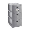 Cassettiera stefanplast 3 cassetti ampi 30x40h 60cm [30250]