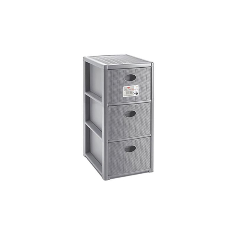 Cassettiera stefanplast 3 cassetti tort 30x40h 60cm [30252]