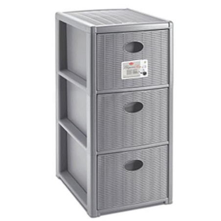 Cassettiera stefanplast 3 cassetti tort 30x40h 60cm [30252]