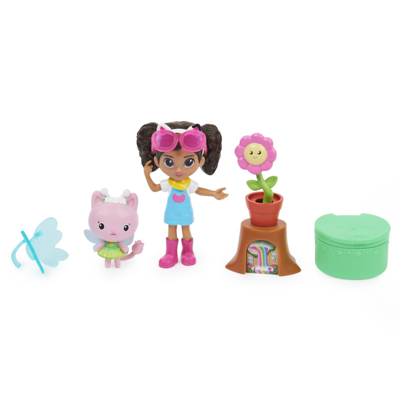 Set da gioco spinmaster gabby's dollhouse giardino con kitty