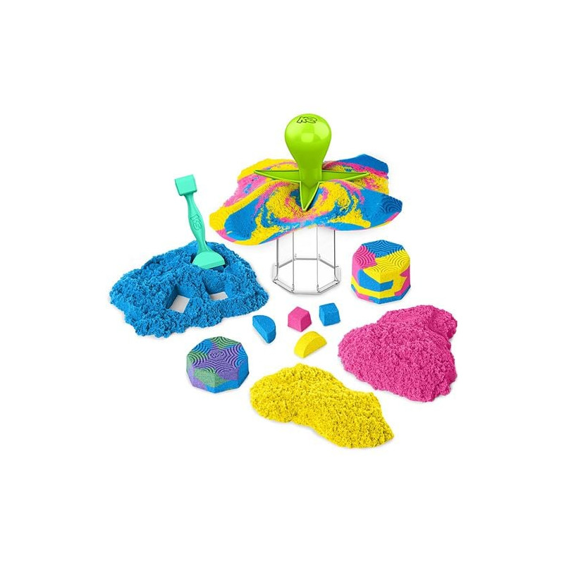 Set da gioco spinmaster kinetic sand sabbia cinetica multicolore