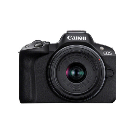 Fotocamera canon eos r50 mirrorless con rf-s 18-45 is stm