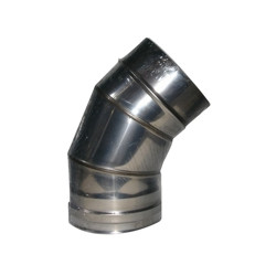 Gomito inox ala a settori 45 gradi 25 [ala]