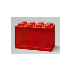 Mensola sospesa lego brick 8 rosso [41151730]
