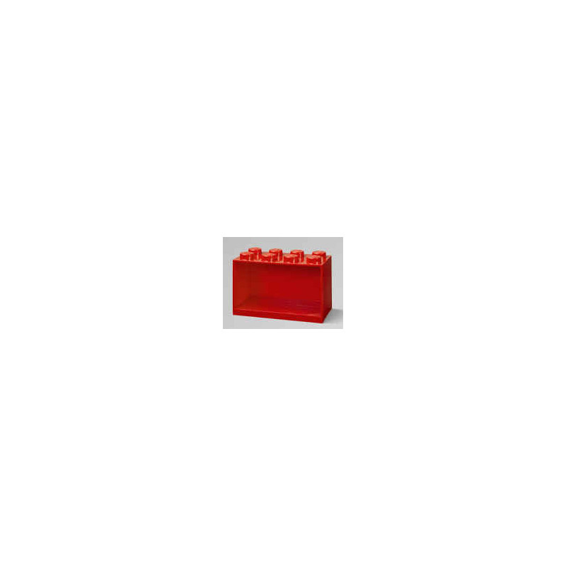 Mensola sospesa lego brick 8 rosso [41151730]