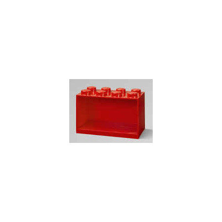 Mensola sospesa lego brick 8 rosso [41151730]