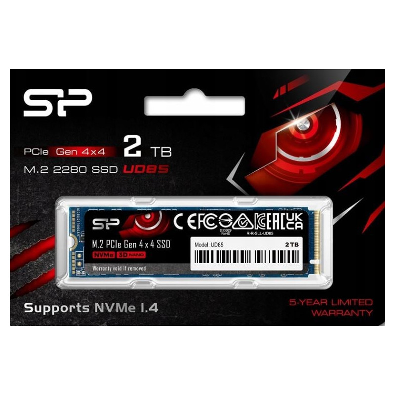 Ssd 2tb silicon power ud85 m.2 nvme pcie [sp02kgbp44ud8505]