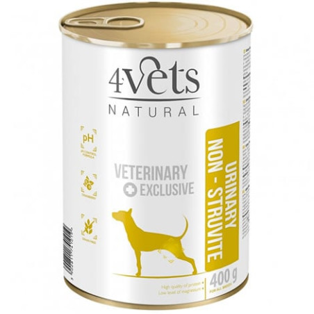 Cibo umido per cani 4vets urinario naturale senza struvit 400g