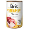 Cibo umido brit pate' e carne con pollo per cani adulti 400gr