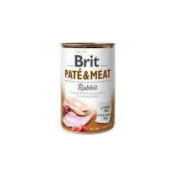 Cibo umido brit pate' e carne con coniglio per cani adulti 400gr