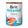 Cibo umido brit pate' e carne con salmone per cani adulti 800gr