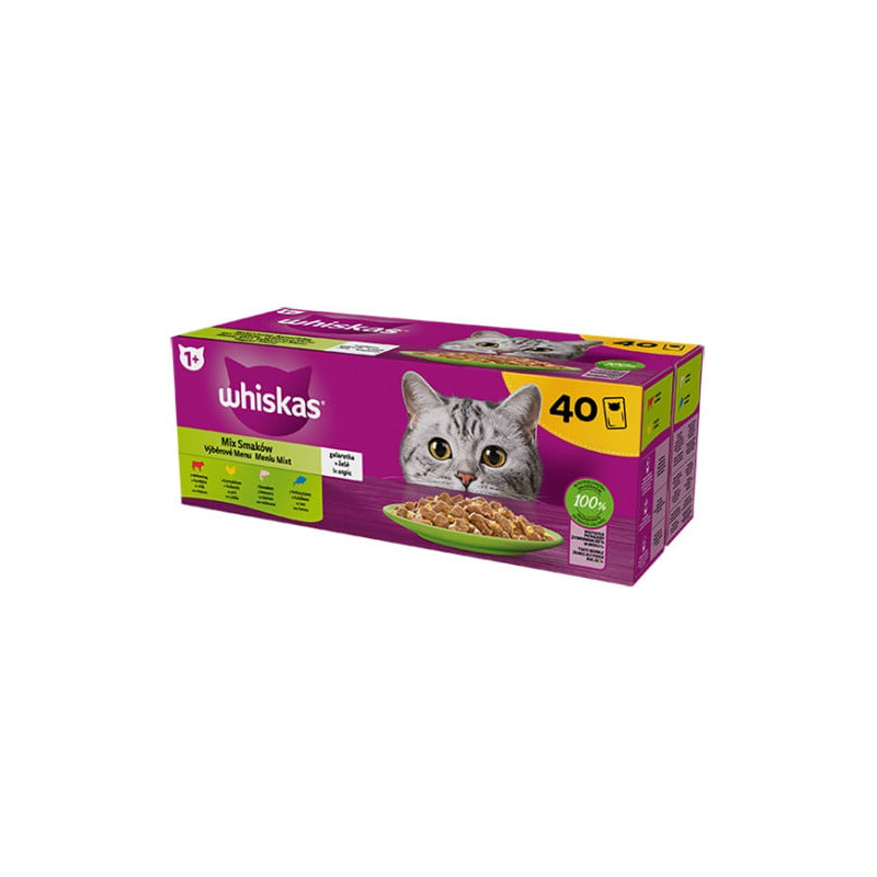 Cibo per gatti whiskas 40x85g