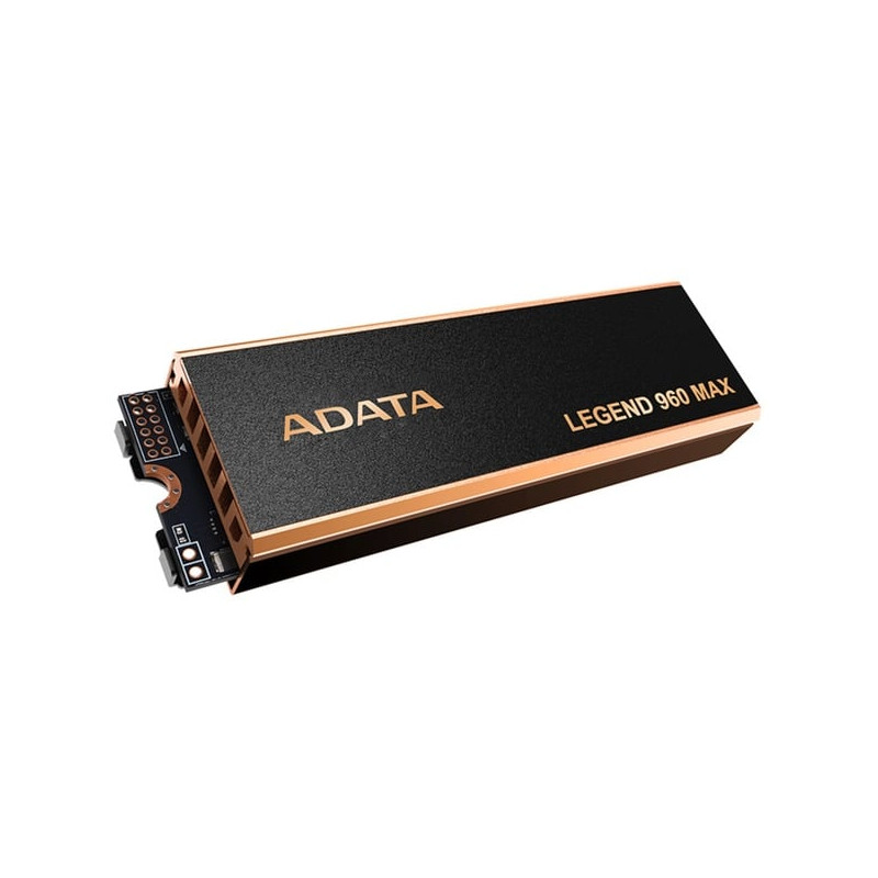 Ssd 4tb adata legend 960 max m.2 pcie 4x4 7.4/6.8gb/s grigio scuro/oro