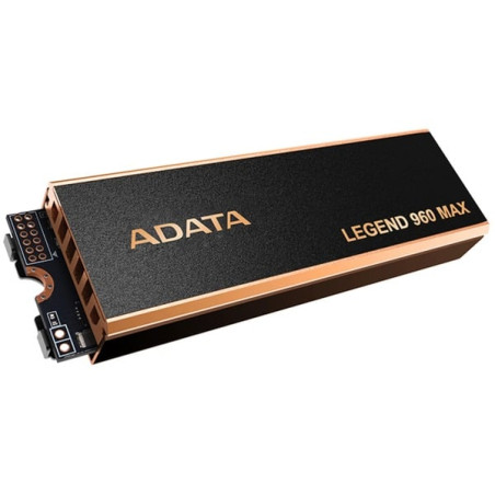 Ssd 4tb adata legend 960 max m.2 pcie 4x4 7.4/6.8gb/s grigio scuro/oro
