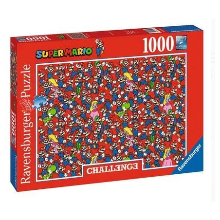Puzzle ravensburger jigsaw super mario 1000pz multicolore [16525]