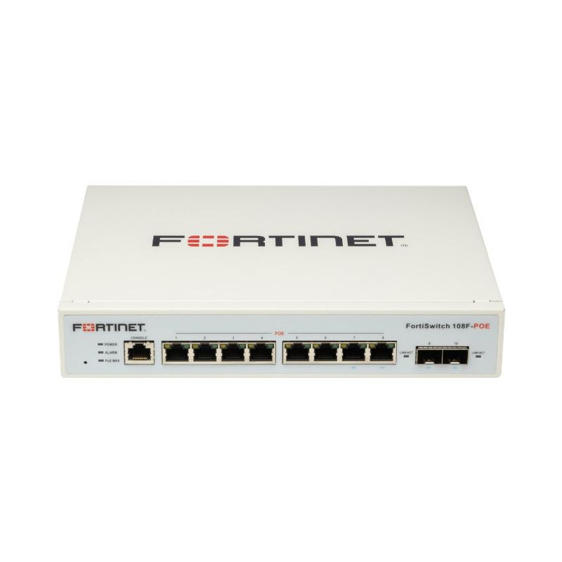 Switch fortinet fortiswitch 8x10/100/1000 poe +2xgigabit sfp bianco