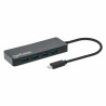 Hub usb manhattan 168410 usb 3.2 tipo-a 7porte nero [168410]