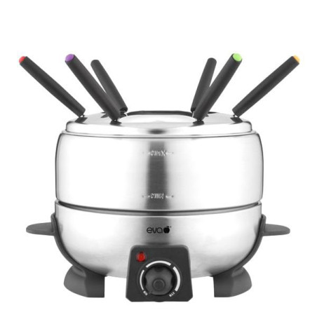 Set fonduta eva 800w 9pz acciaio inossidabile/nero [022757]