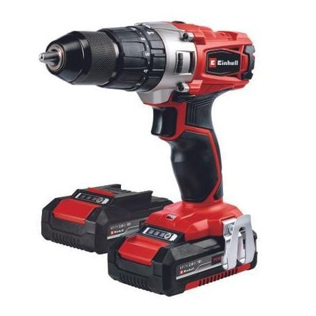 Trapano a batteria einhell te-cd 18/2 senza fili li-i +64x2ah