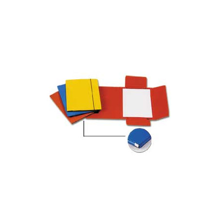 Cartellina in cartone con elastico cartotecnica del garda 32pl 25x34cm