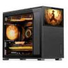 Case jonsbo d31 screen matx in vetro temperato nero [d31 std black