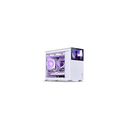 Case jonsbo d31 screen matx in vetro temperato bianco [d31 std white